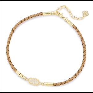 Kendra Scott Tan and Gold Cooper Choker